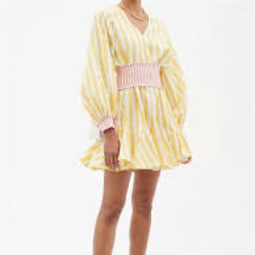 Rhode Olivia dress sunflower striped dress nwt xs